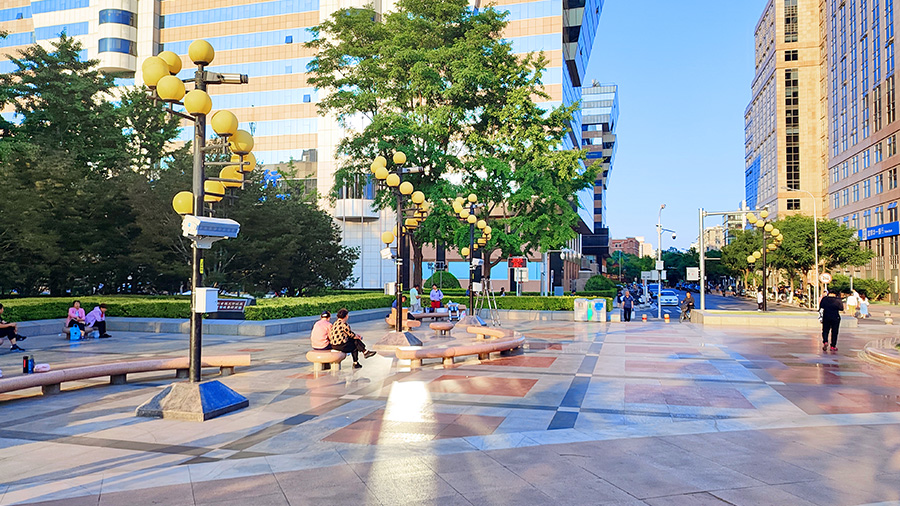 清聽聲學(xué)智慧舞場系統(tǒng)(定向廣場舞音響)在北京西城區(qū)金融街廣場正式使用