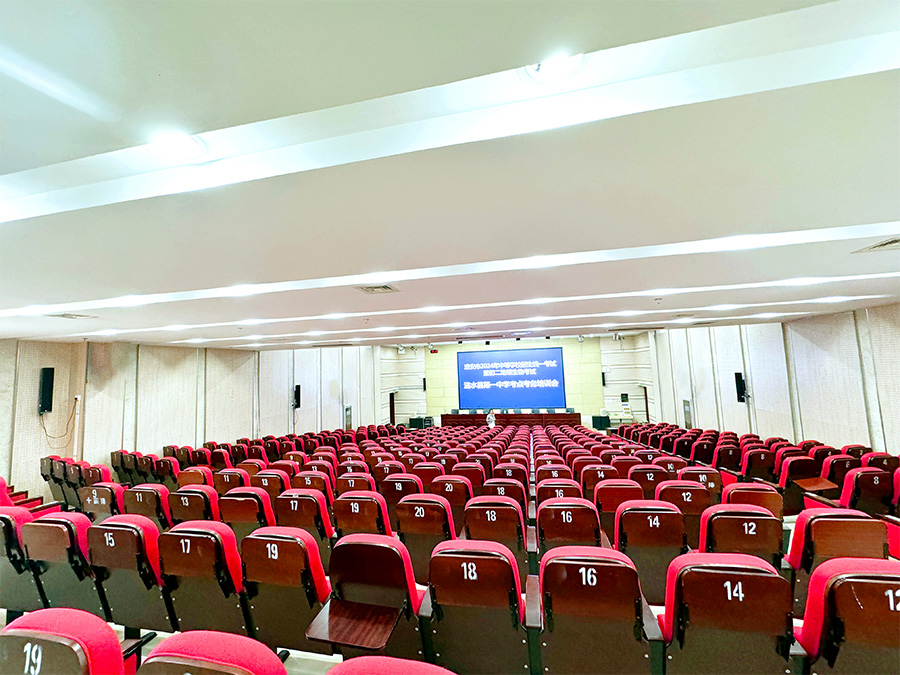 漣水一中報(bào)告廳安裝清聽(tīng)聲學(xué)教學(xué)擴(kuò)音器