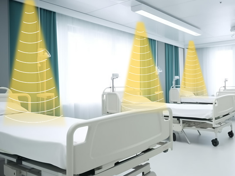 醫(yī)院病房定向音箱聚音寶示意圖