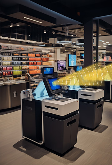 自助收銀機(jī)集成定向聲音響