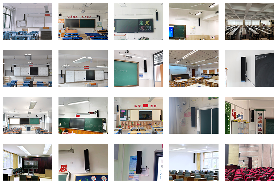 清聽(tīng)聲學(xué)均衡擴(kuò)聲的一體化教室音響,案例匯總圖