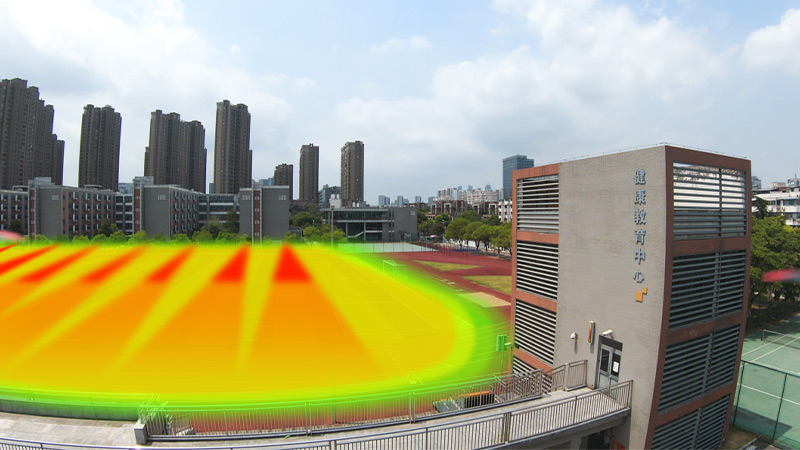 清聽聲學靜音操場系統,定向發聲,不擾民